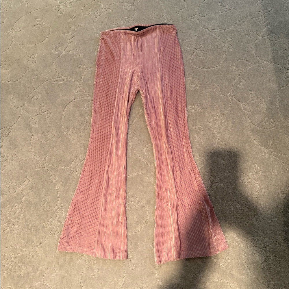 Free People Pink Flare Pants